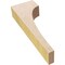 Ekena Millwork 2"W x 4"D x 12"H Thin Huntington Rough Cedar Woodgrain TimberThane Corbel, Primed Tan CORUR02X04X12HUNRCPR - alternate 2